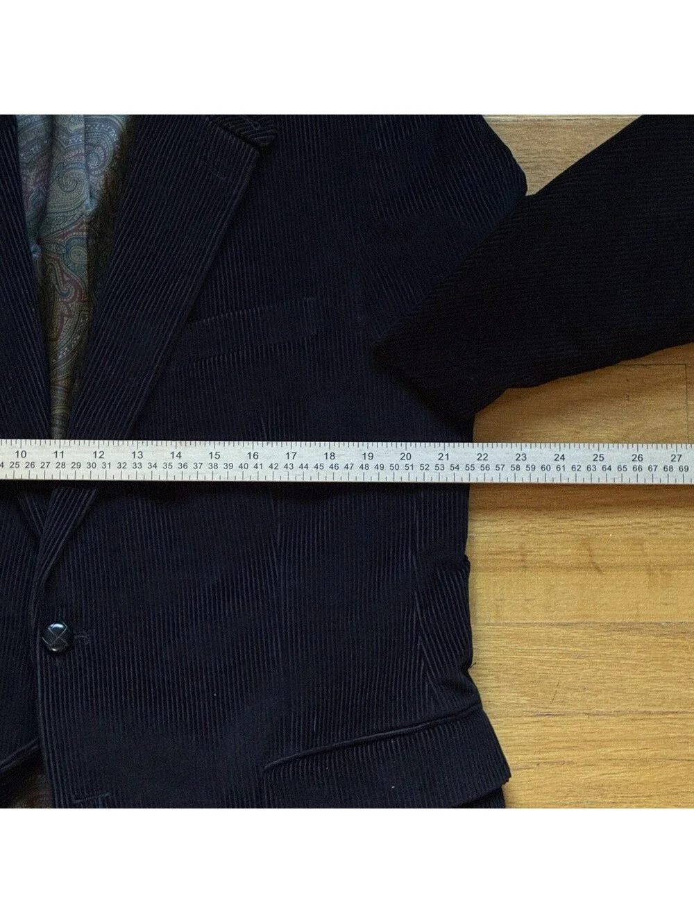 Vtg Lauren Ralph Lauren Dark Brown Corduroy Blazer Sport Coat Men’s Size 41R